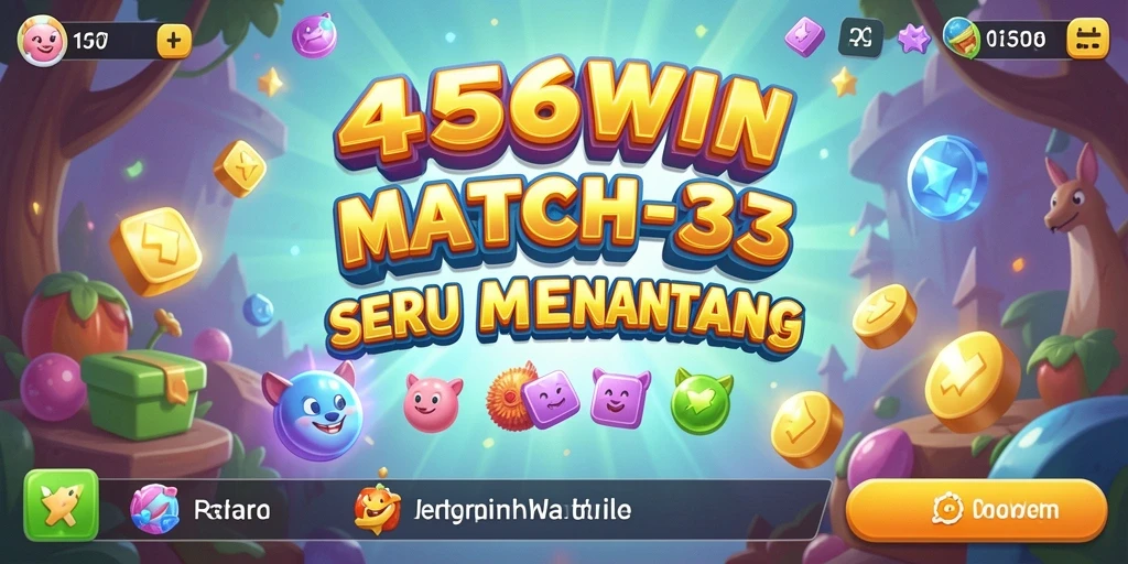 Screenshot gameplay 456WIN yang menampilkan aksi Match-3.
