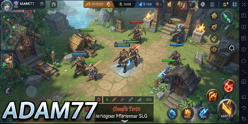 Tampilan gameplay menarik dari ADAM77 dengan strategi yang mendebarkan.