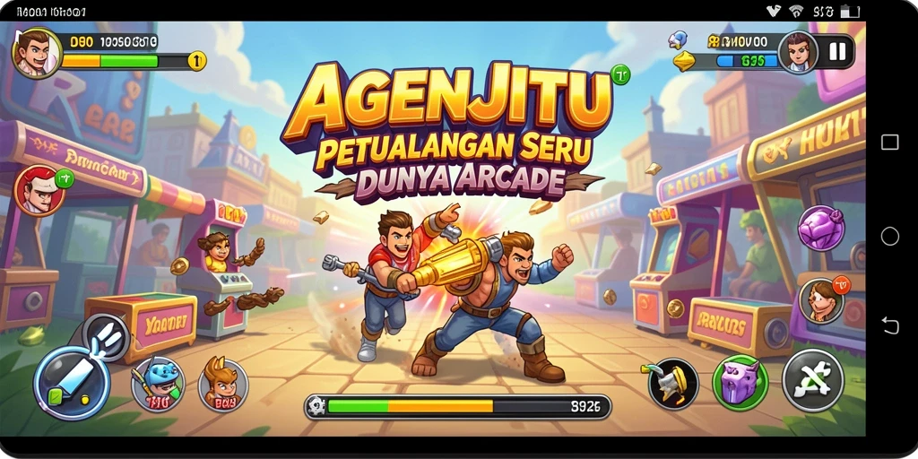 Tampilan gameplay AGENJITU yang seru dan menghibur.