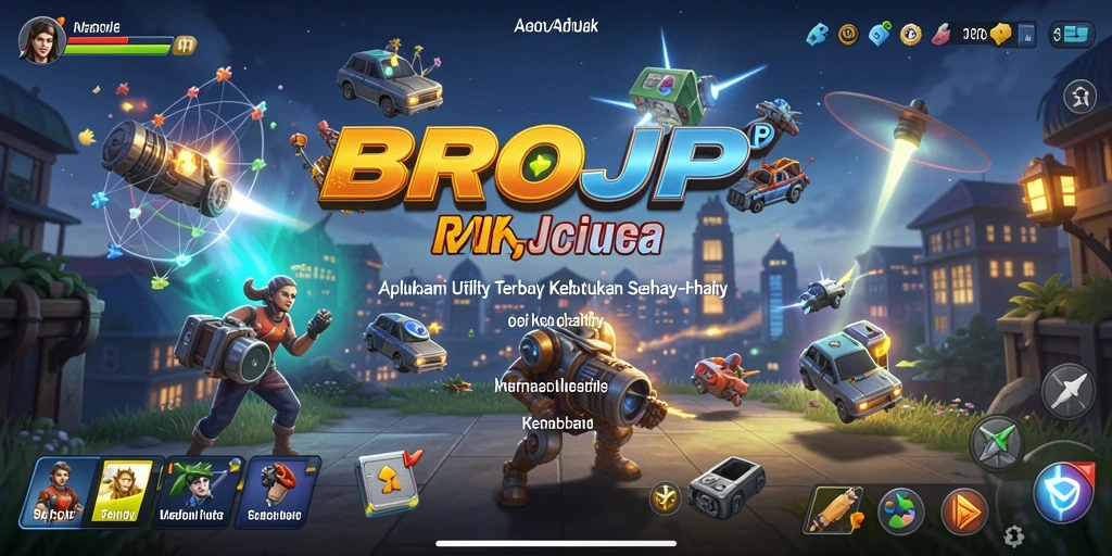 Tampilan antarmuka BROJP yang sederhana dan efektif.