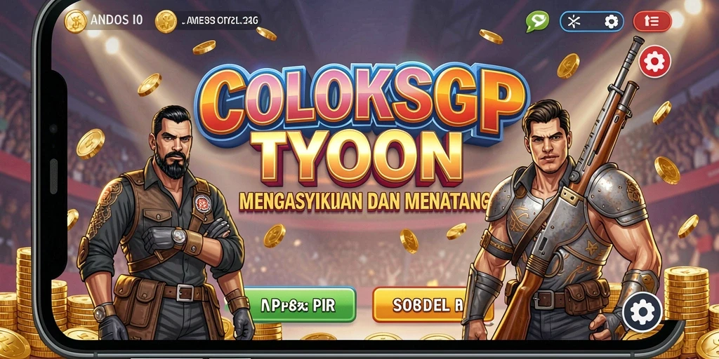 Tangkapan layar utama COLOKSGP menunjukkan gameplay Tycoon yang seru.