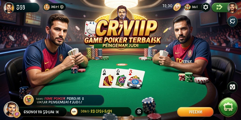 Tampilan gameplay menarik dalam permainan Poker di CR7VIP.