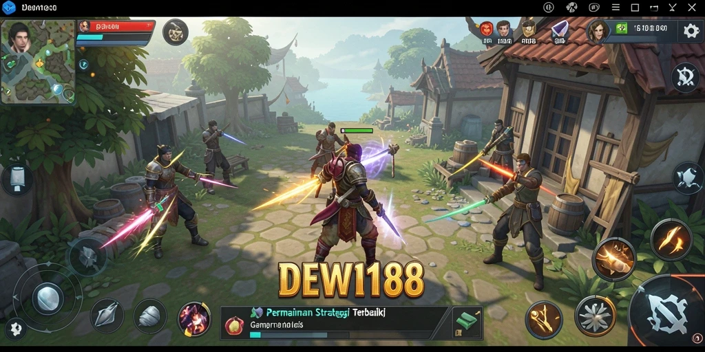 Tampilan gameplay DEWI188 yang mendebarkan dan strategis.