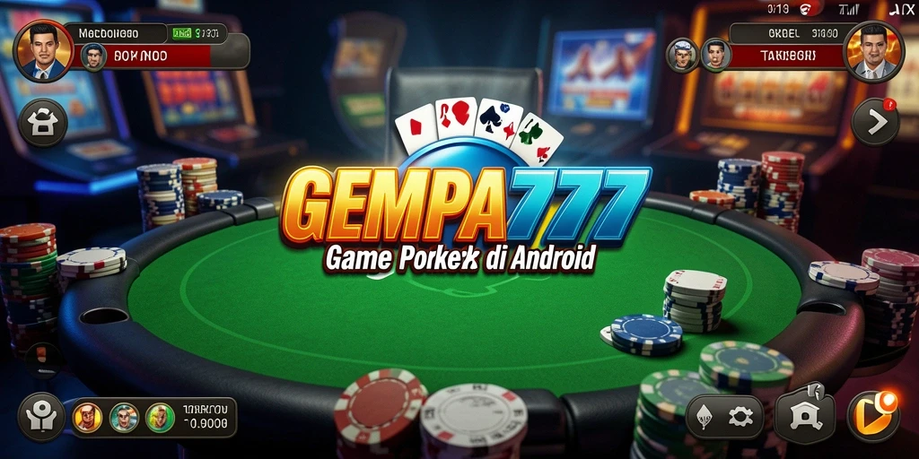 Tampilan gameplay seru GEMPA777 dengan fitur Poker menarik.