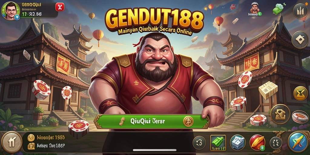 Tampilan gameplay seru di GENDUT188 saat bermain QiuQiu.