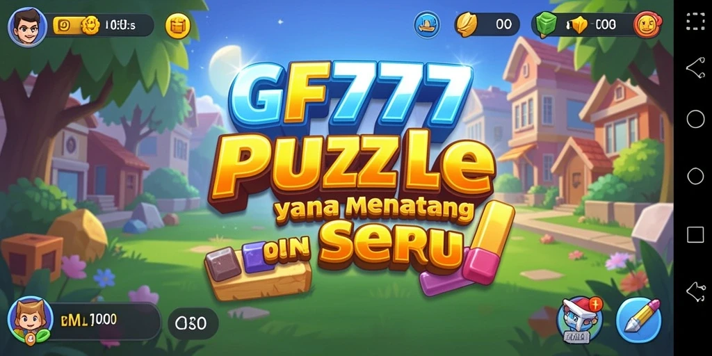 Screenshot gameplay GF777 menampilkan tantangan puzzle yang menarik.