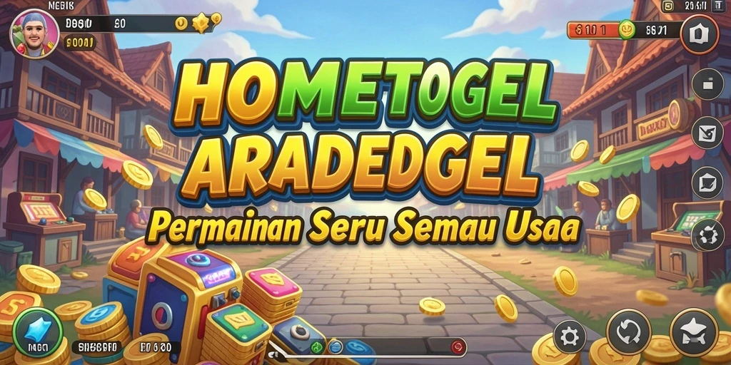 Tampilan gameplay HOMETOGEL yang seru dengan grafis menawan.