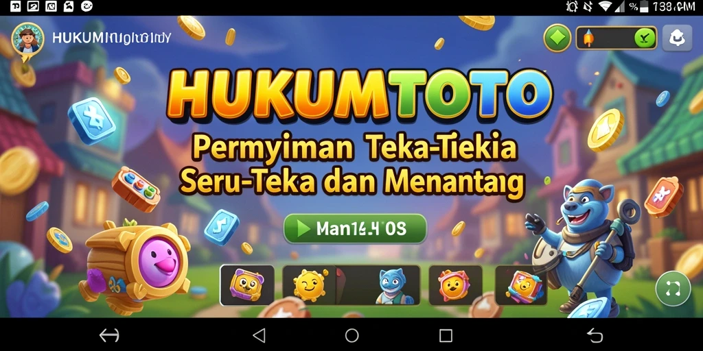 Tampilan gameplay seru dalam HUKUMTOTO yang menantang pemain.