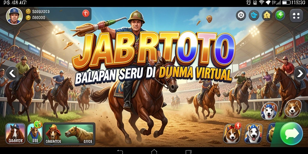 Tampilan balapan seru di JABARTOTO dengan grafis yang menakjubkan.