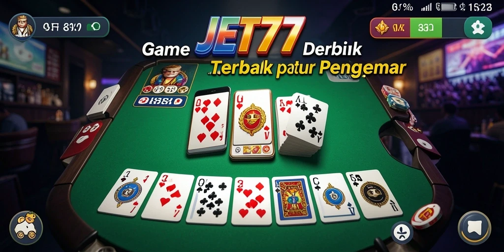 Gameplay seru Domino di JET77 dengan pemain nyata.