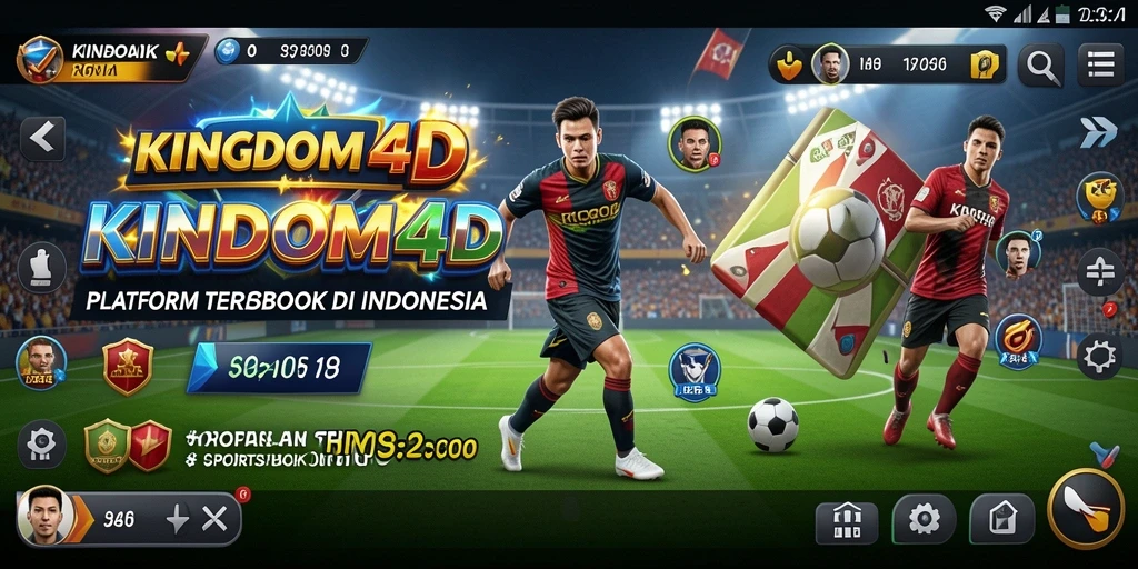 Tampilan gameplay Sportsbook yang dinamis di KINGDOM4D.