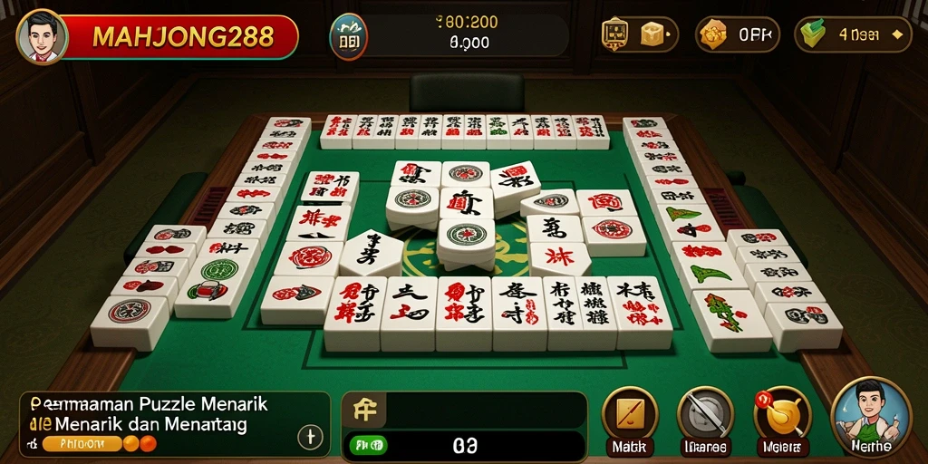 Tampilan gameplay menarik dari MAHJONG288 yang melibatkan strategi dan logika.