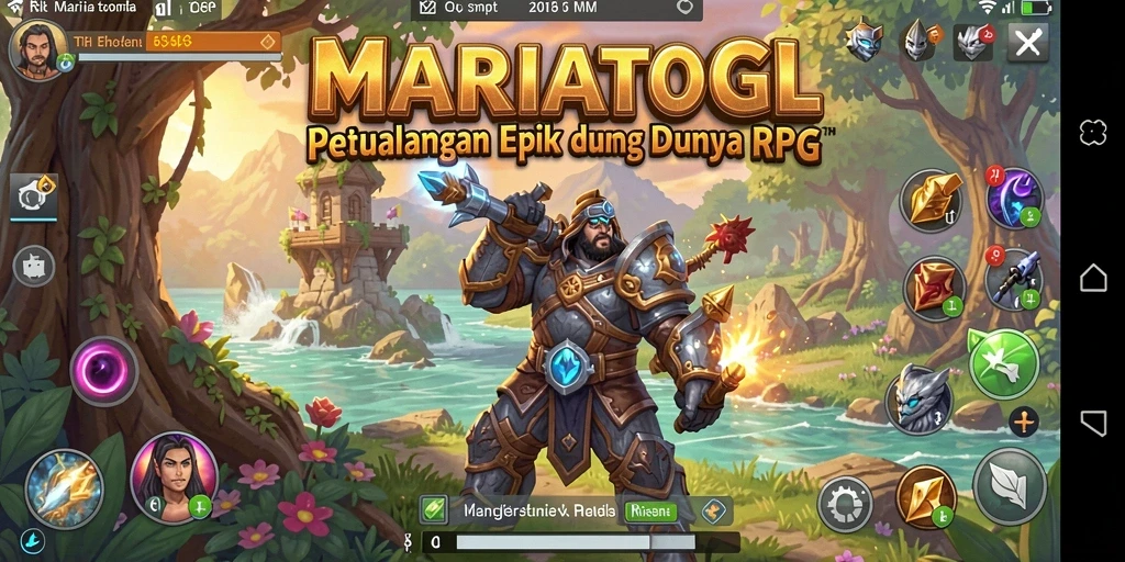 Tangkapan layar gameplay MARIATOGL yang menunjukkan pertarungan seru dan karakter unik.