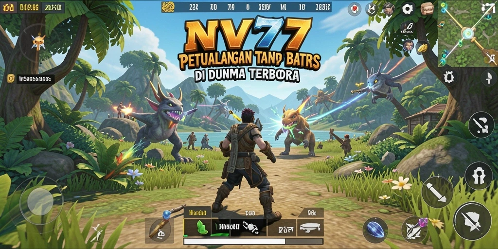Tampilan gameplay NV77 yang menakjubkan di dunia terbuka