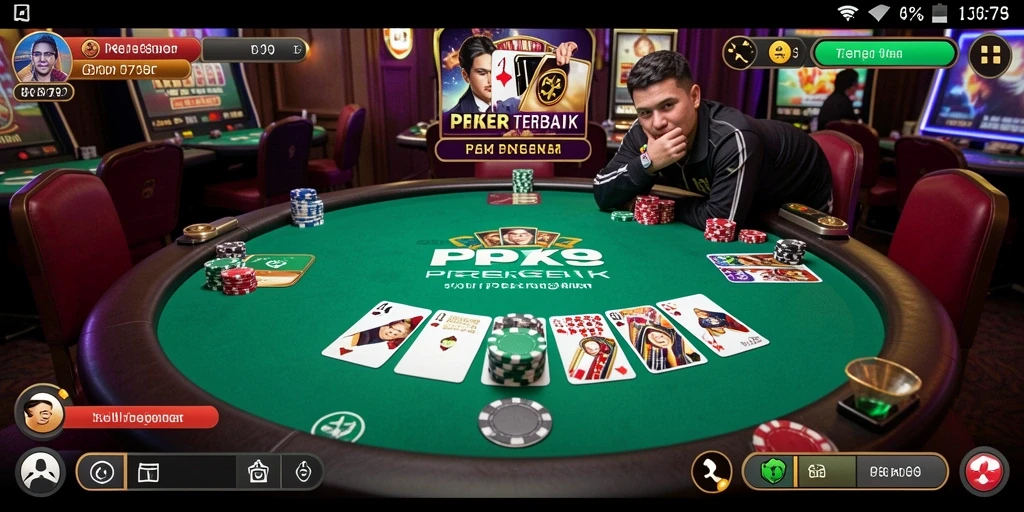 Tampilan gameplay poker yang menarik dan interaktif di RP79.