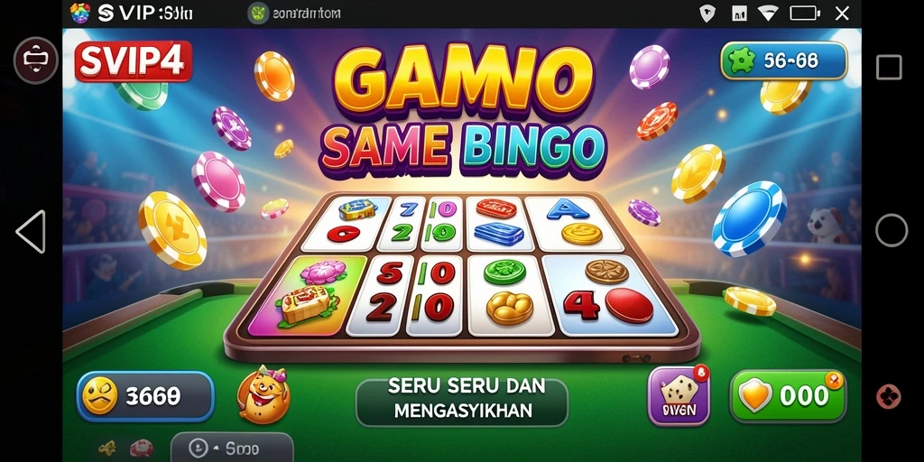 Tampilan gameplay seru dari SVIP4 yang menarik saat bermain Bingo.