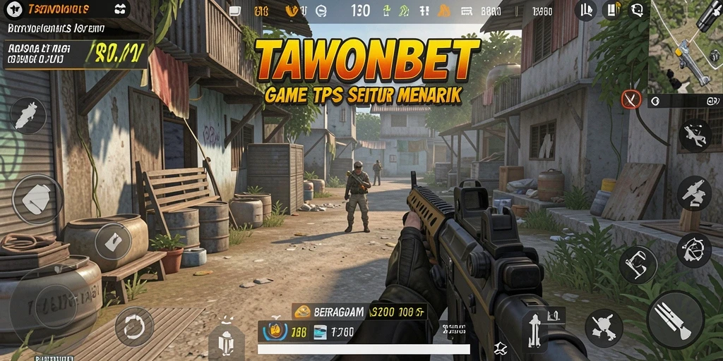 Screenshot gameplay TAWONBET menunjukkan aksi seru dalam TPS.